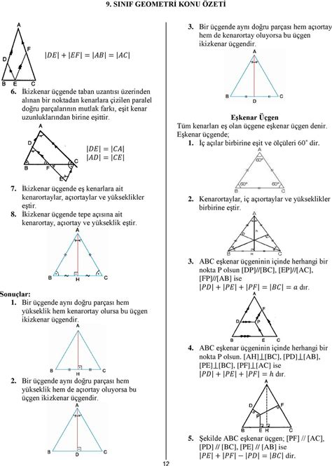 9 sınıf geometri konu anlatımı pdf